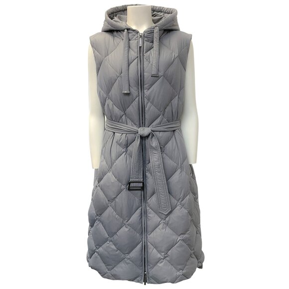 Rocco Ragni Grey Down Long Line Sleeveless Vest - Picture 1 of 4